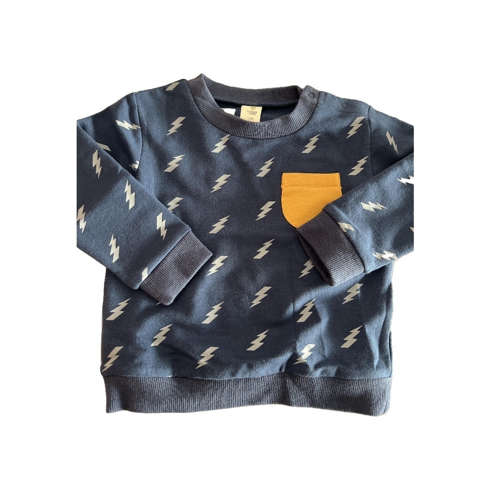 Tucker + Tate Boys Navy Blue | Yellow | Pattern Sweater size: 12M